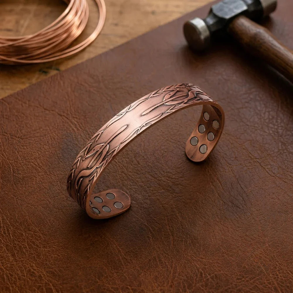 Ember Frond Copper Bracelet