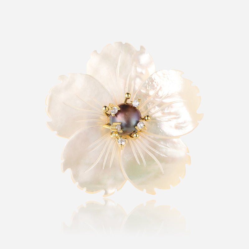 Frosted Blossom Brooch