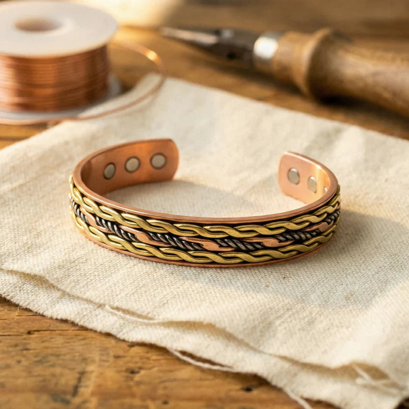 Infinity Weave Copper Bracelet