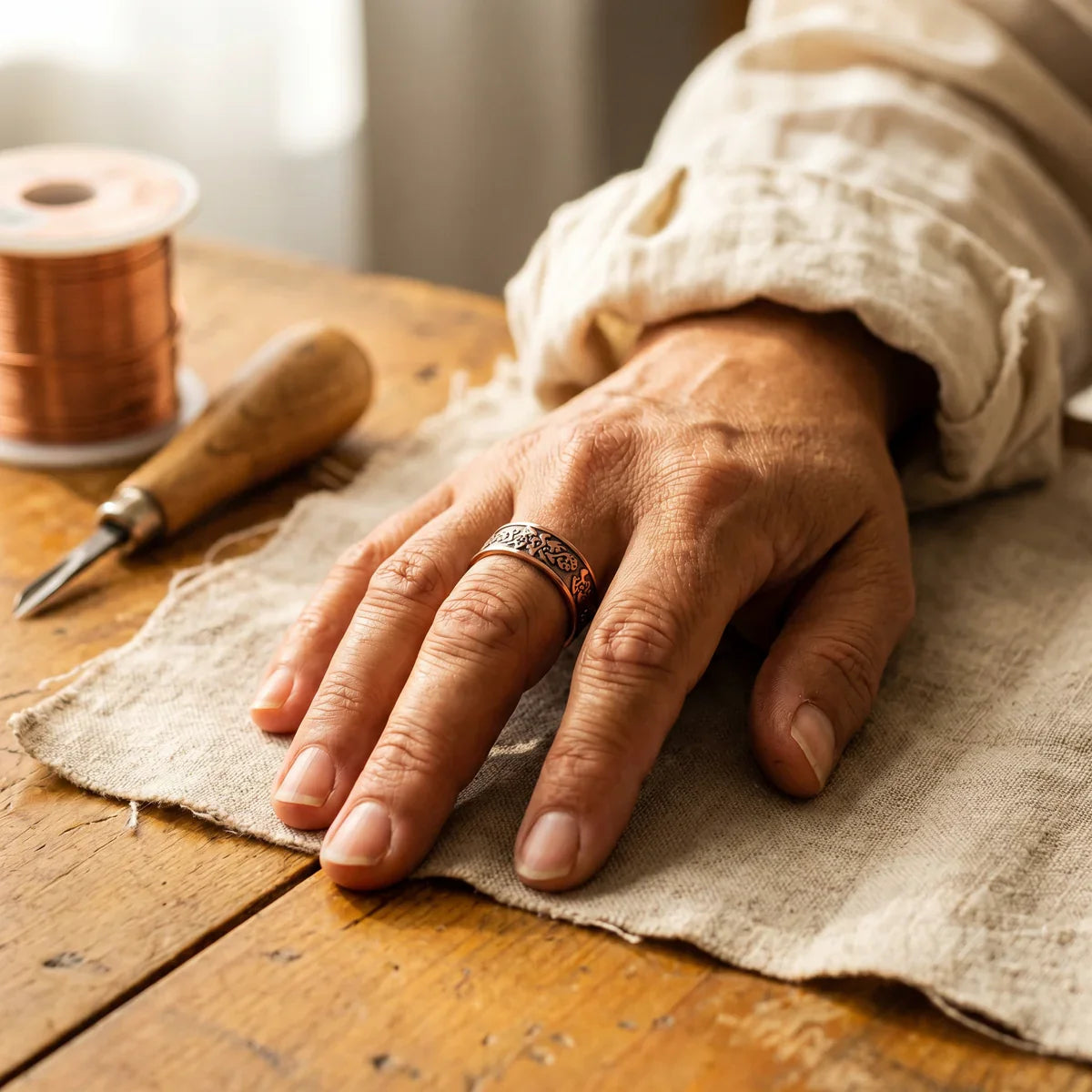 Clag Copper Harmony Ring