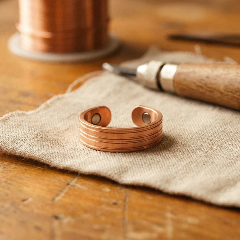Sovereign Copper Band Ring