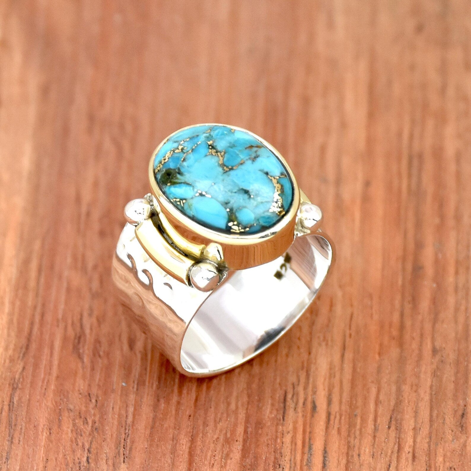 Classic Turquoise Bohemian Ring
