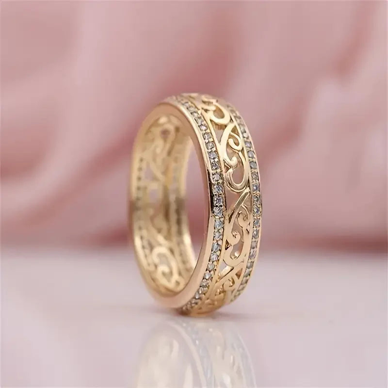 Minimalist Hollow Gold Ring