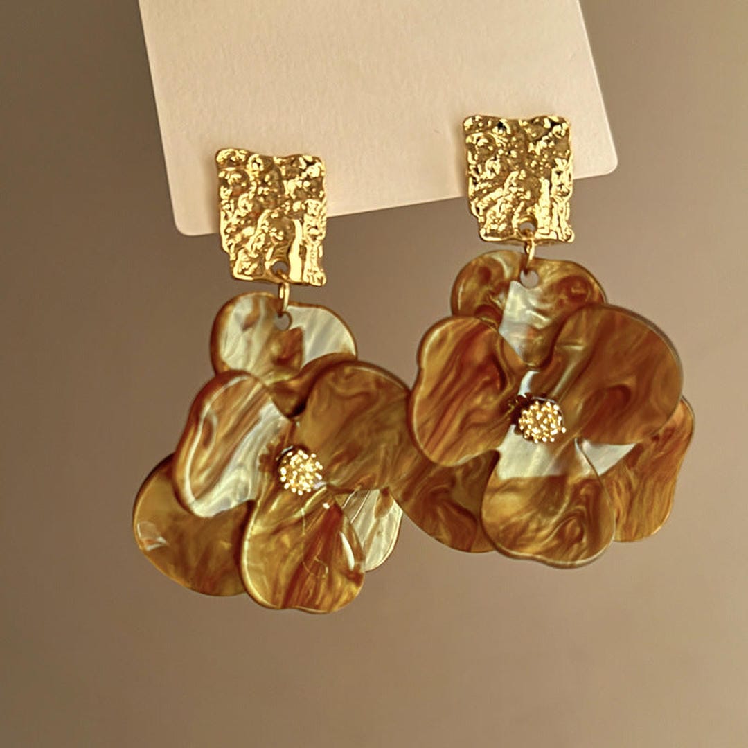 Elegant Bohemian Floral Earrings
