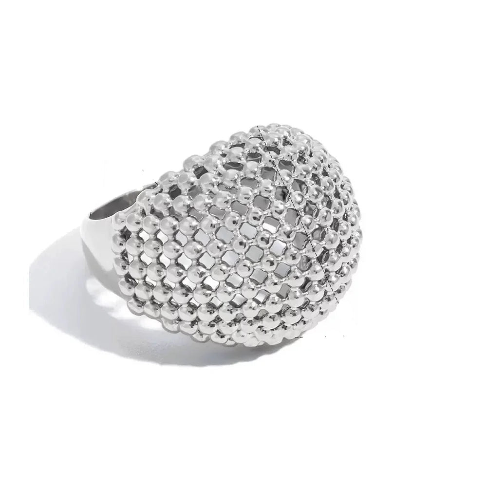 Lattice Sleek Dome Ring