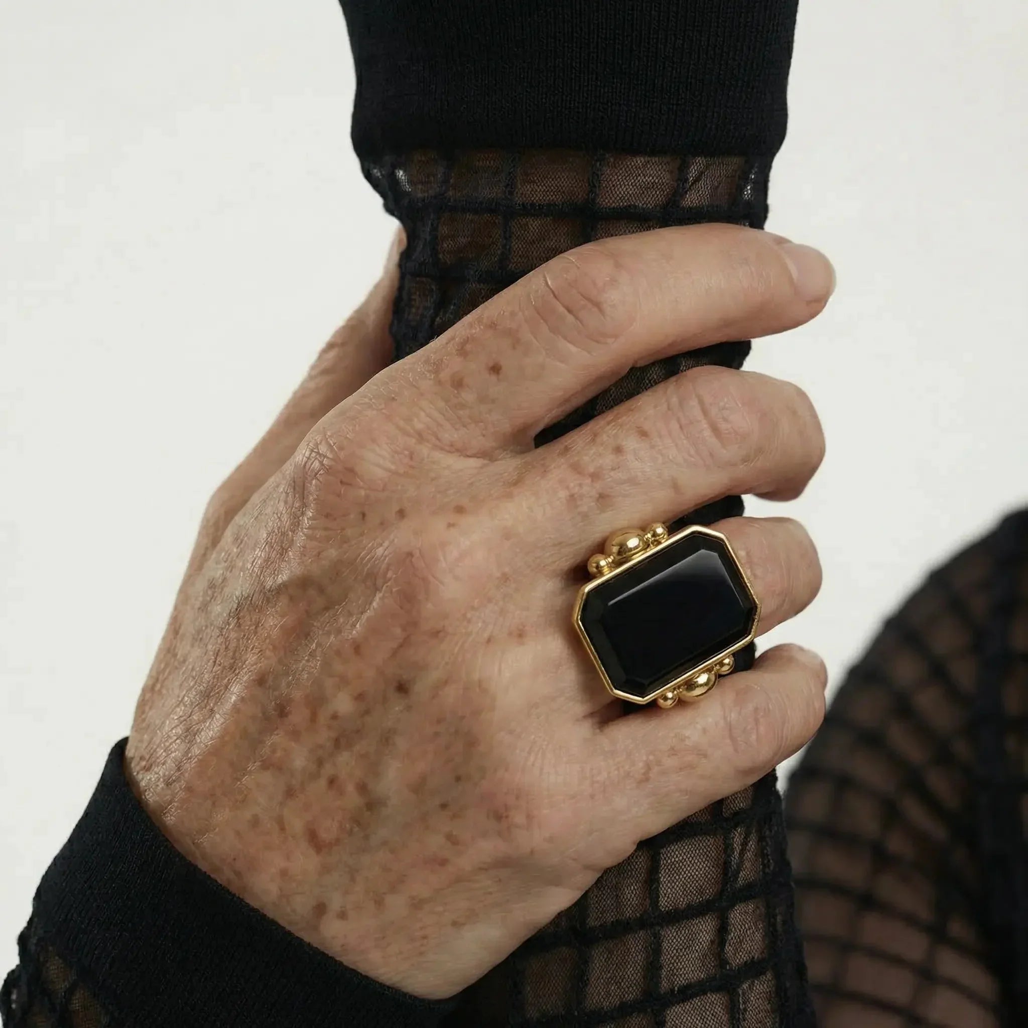 Marique French Vintage Agate Ring