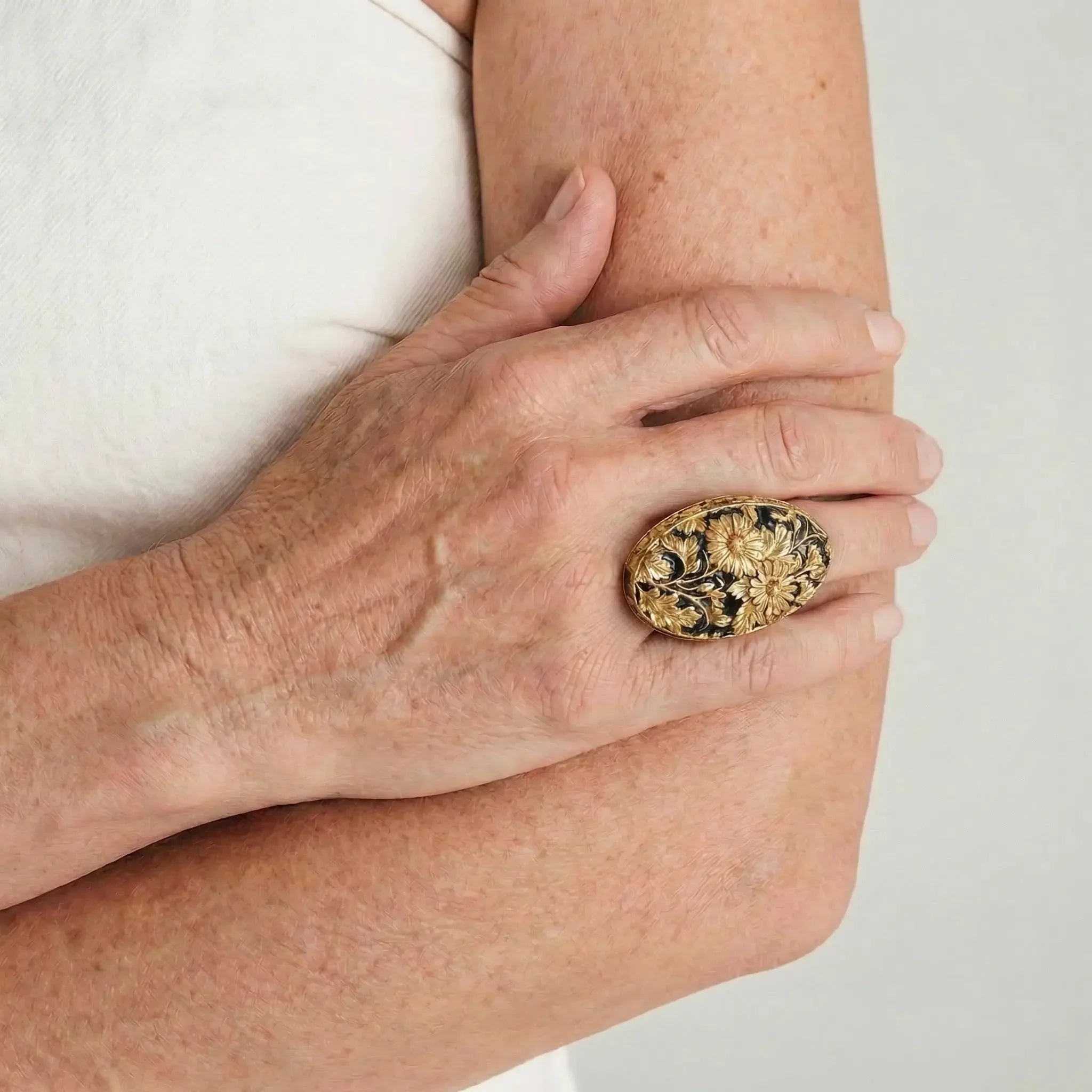 MidnightBloom Vintage Ring