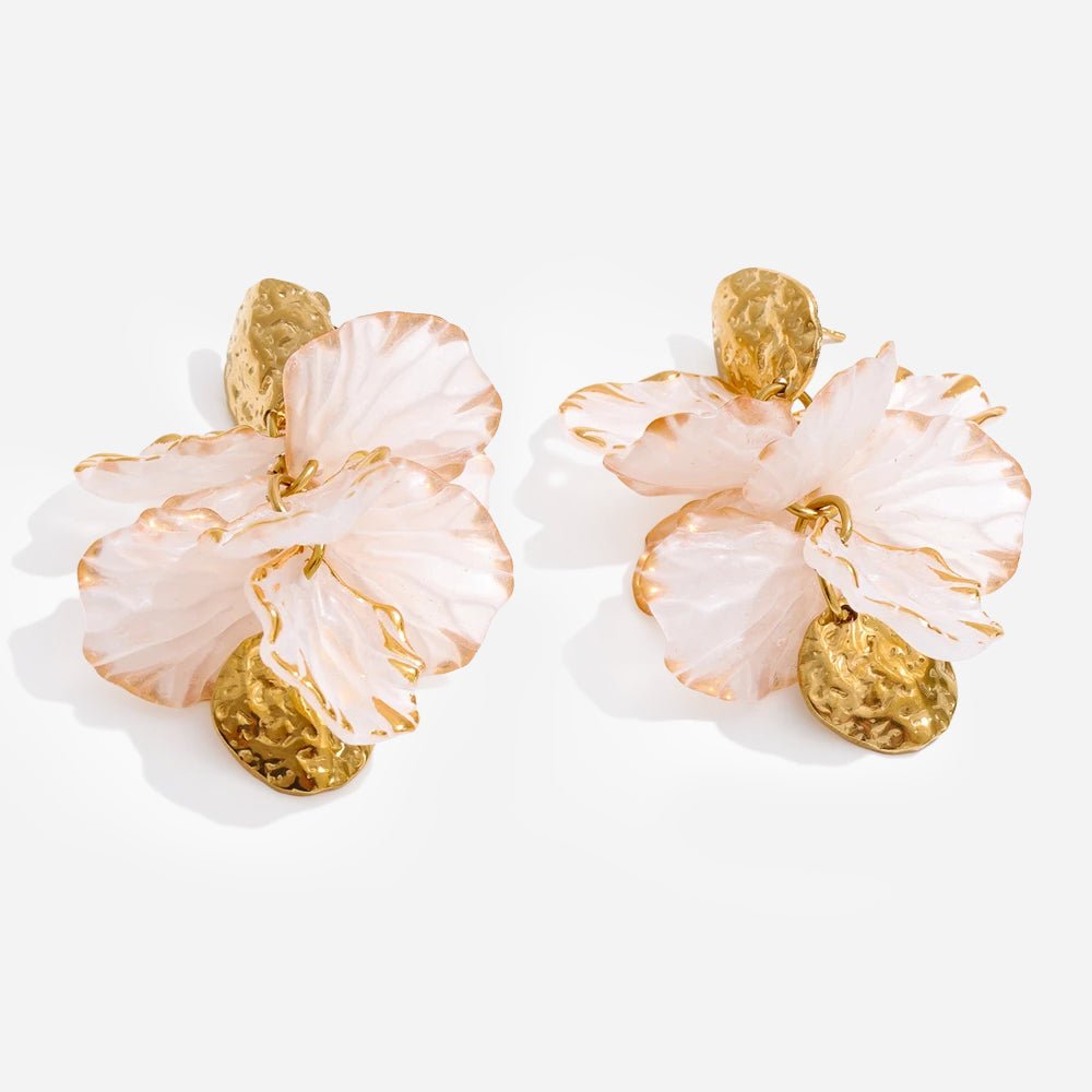 Moon Petal Delicate Earrings