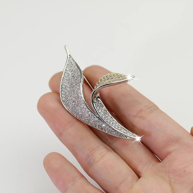 Moonlight Calla Brooch