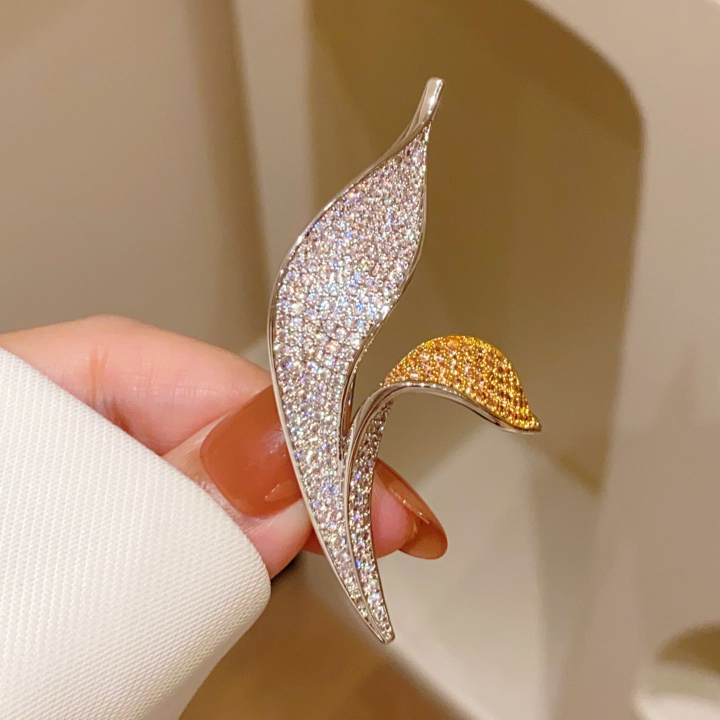 Moonlight Calla Brooch