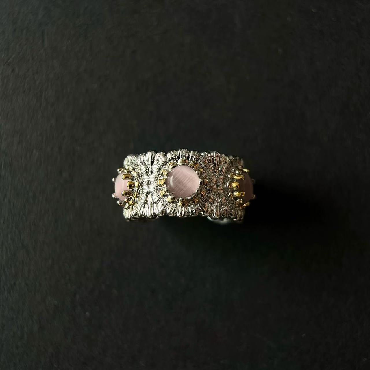 Mosaic Bloom Open Ring