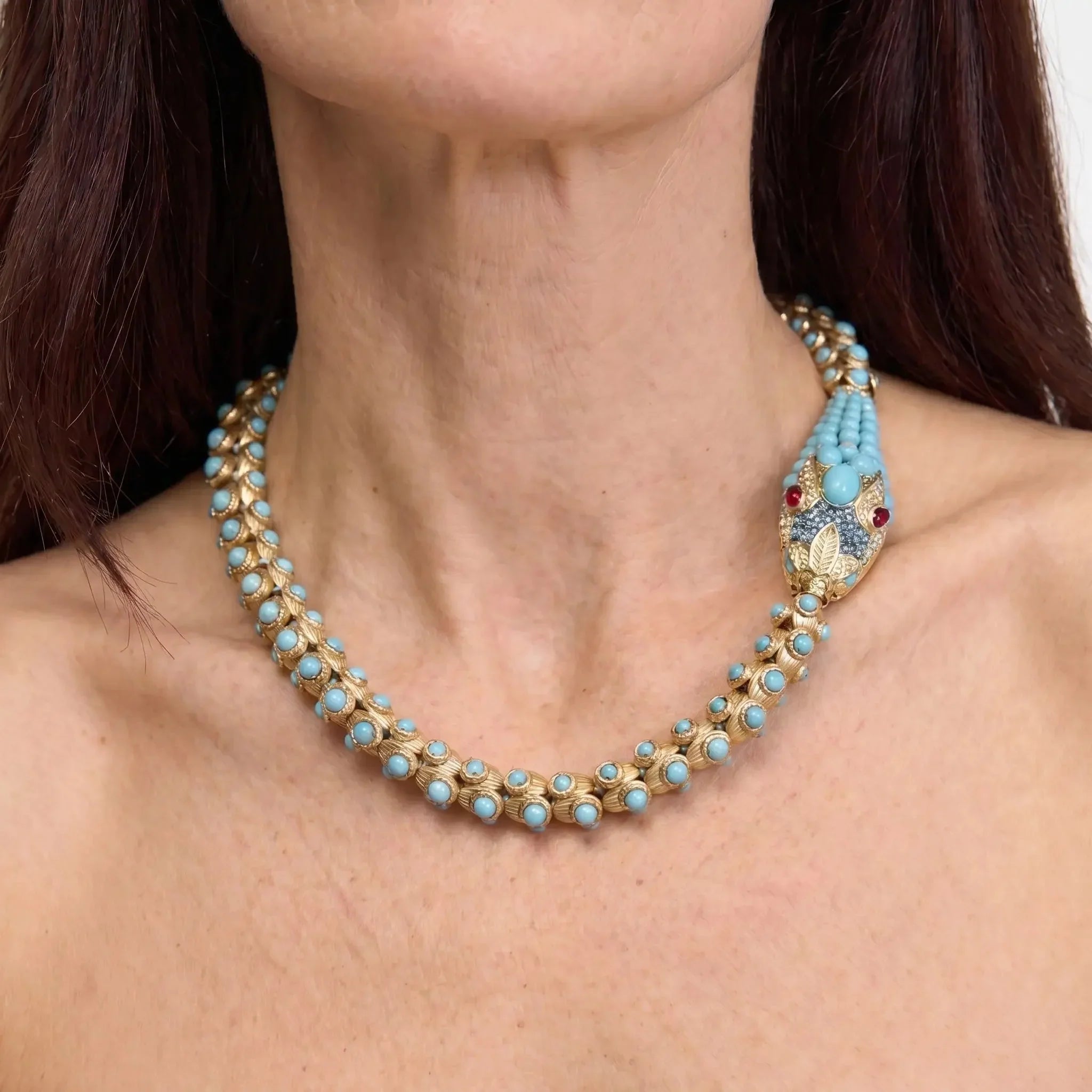 Nile Serpent Turquoise Necklace