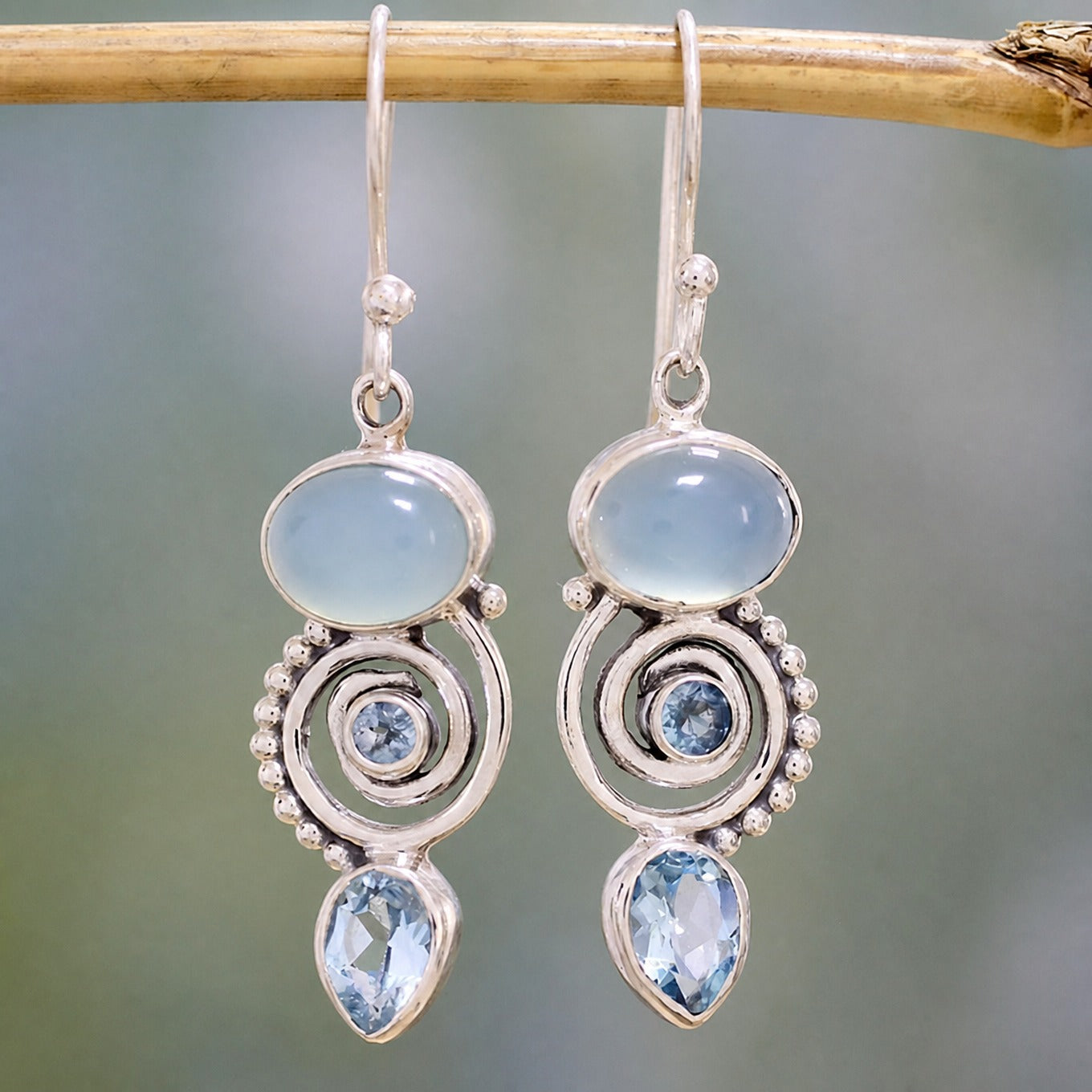 Celestial Glow Moonstone Earrings