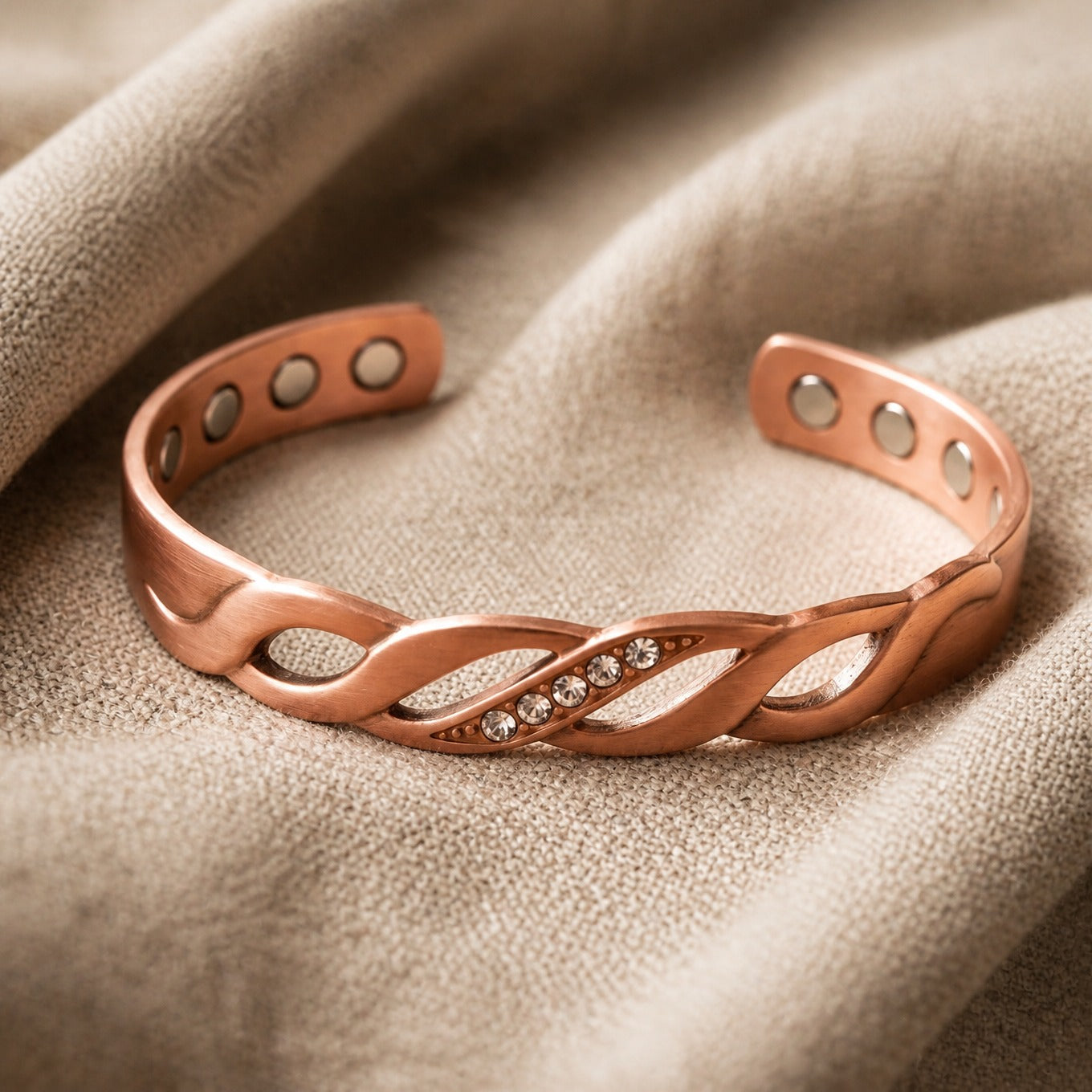Prestige Seam Copper Bracelet