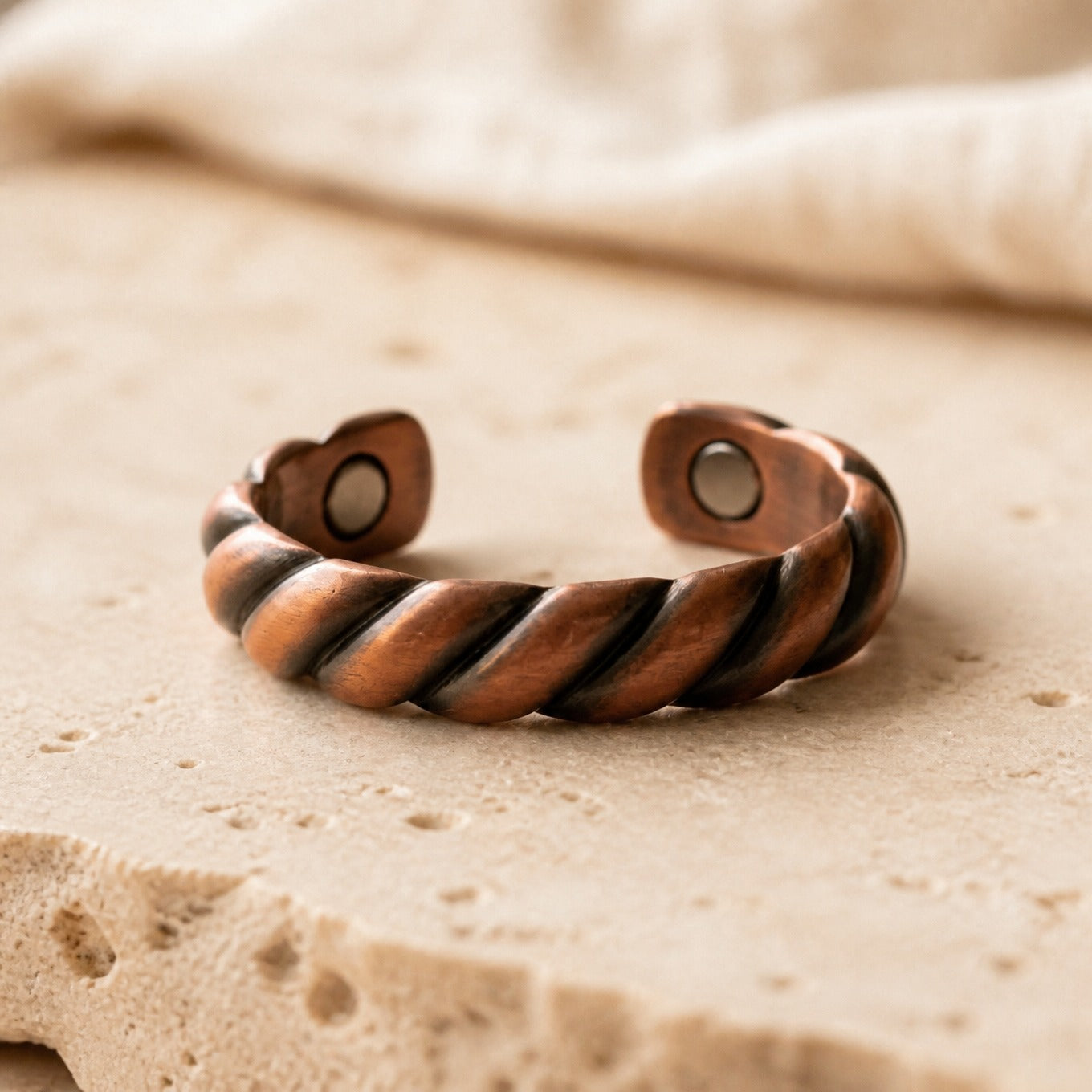 Copper Woodland Tine Ring