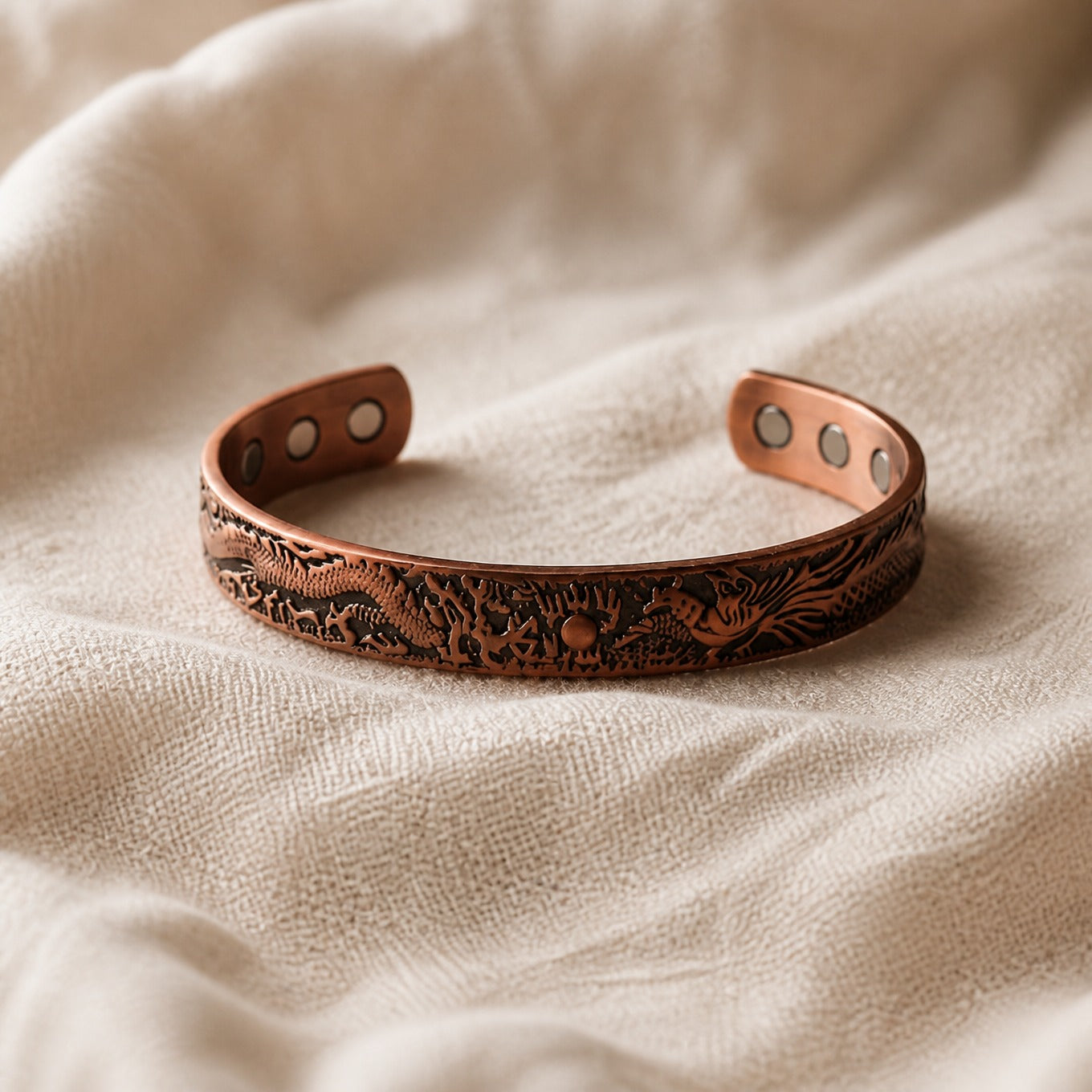 Rustic Loam Copper Bracelet