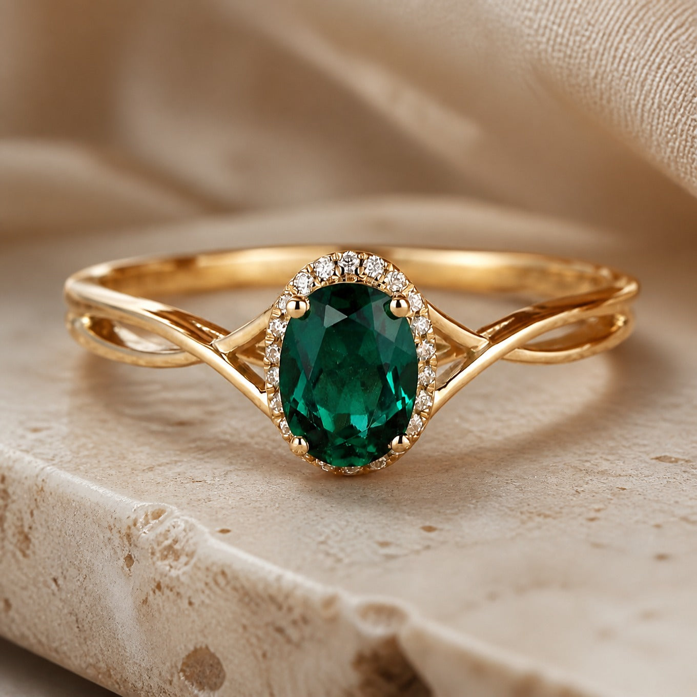 Emerald Eternal Bloom Ring