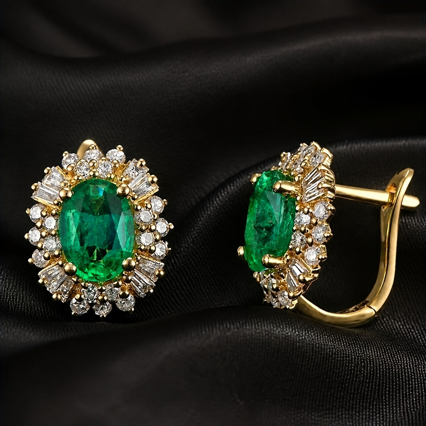 Emerald Prestige Stud Earrings