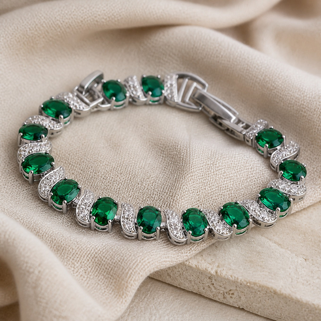 Emerald Zenith Tennis Bracelet