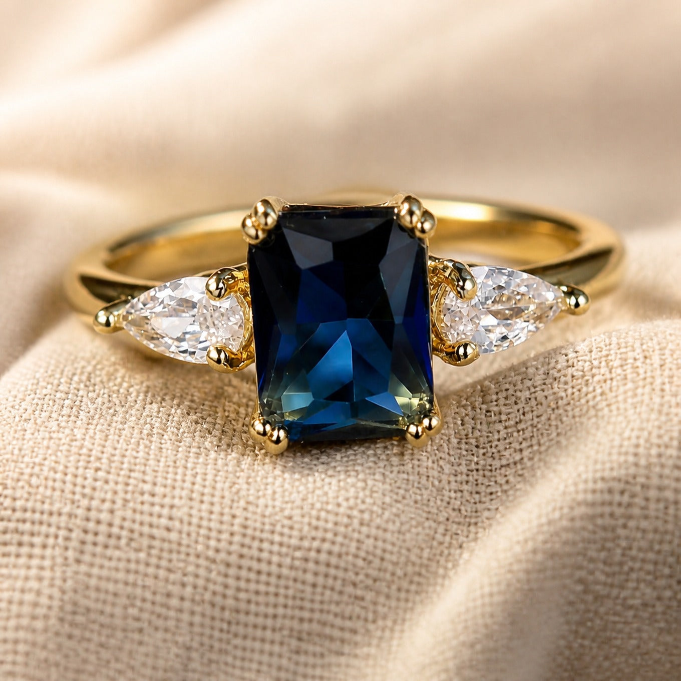 Sapphire Charm Ring