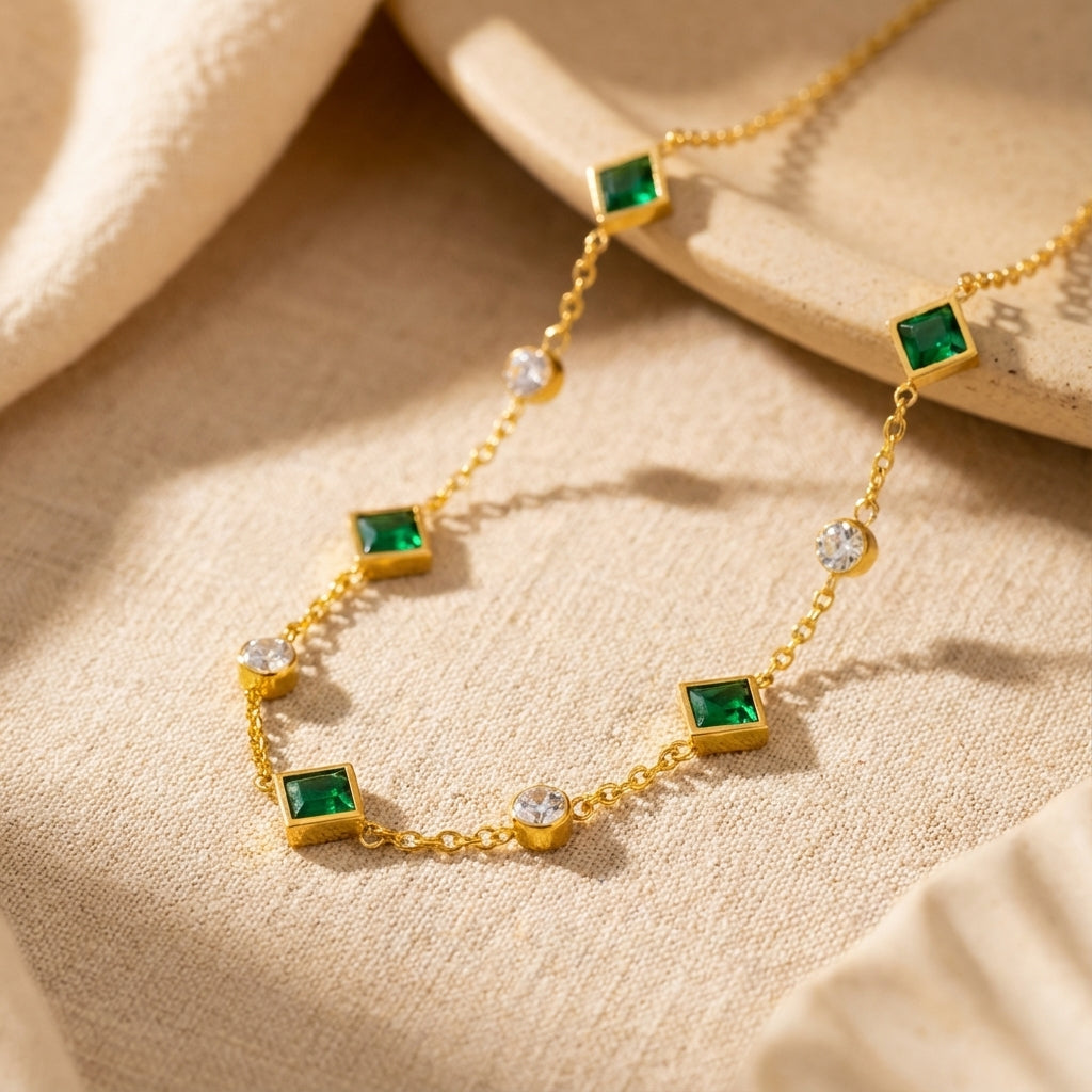 Amelisse Glenwyn Emerald Necklace