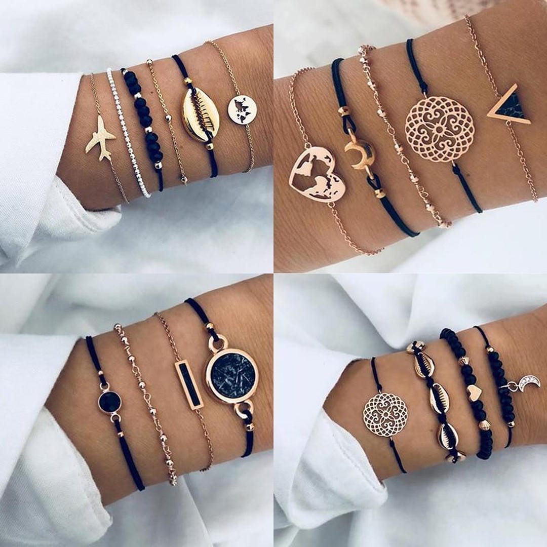 Set of 5 Premium Unique Bracelets
