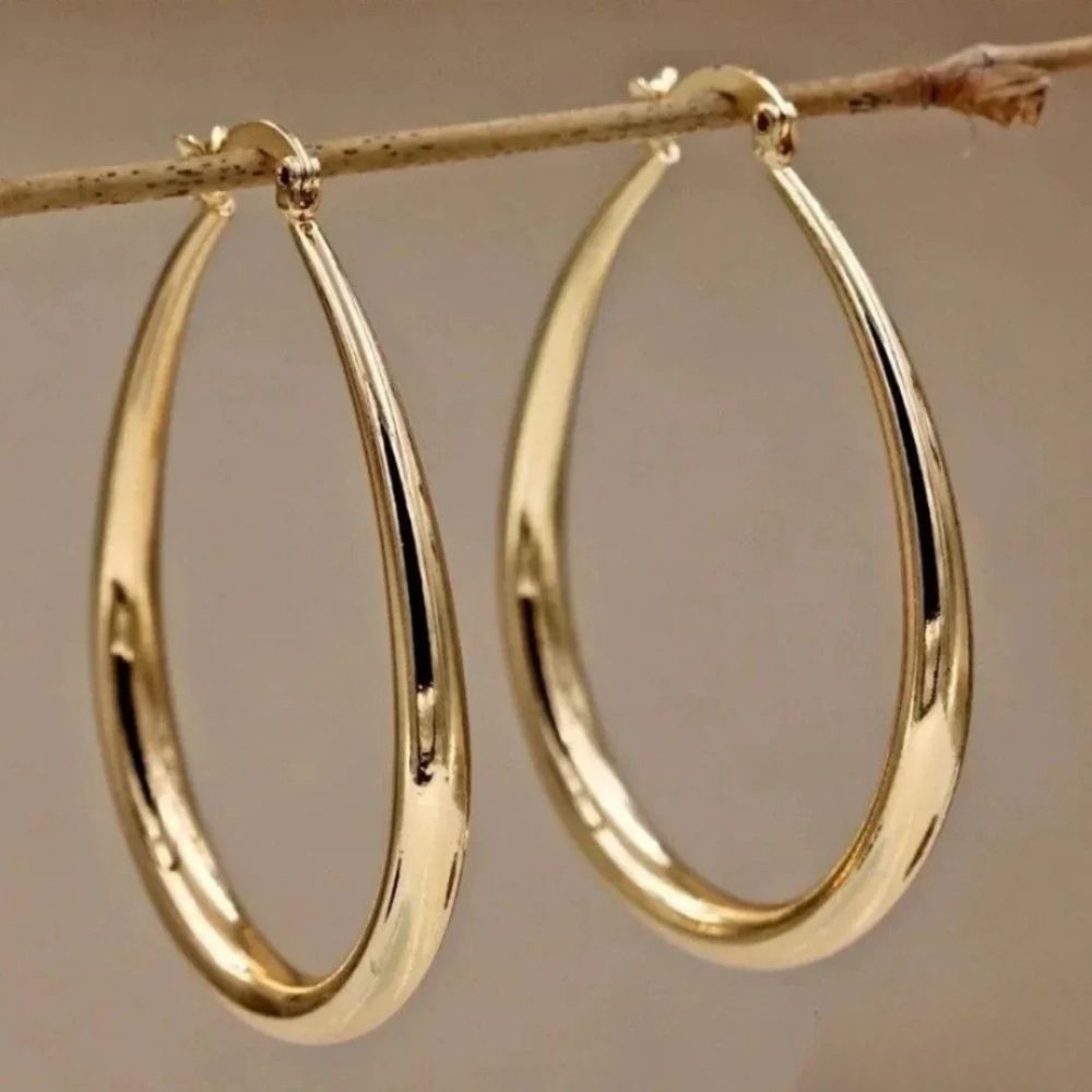 Elevated Gold Hoop Earrings