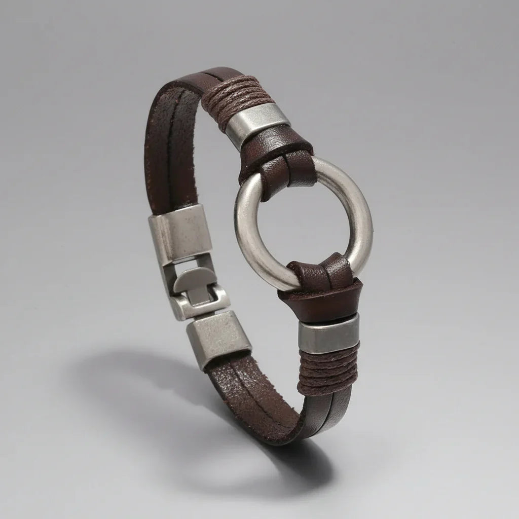 Vintage Boho Double Circle Bracelet
