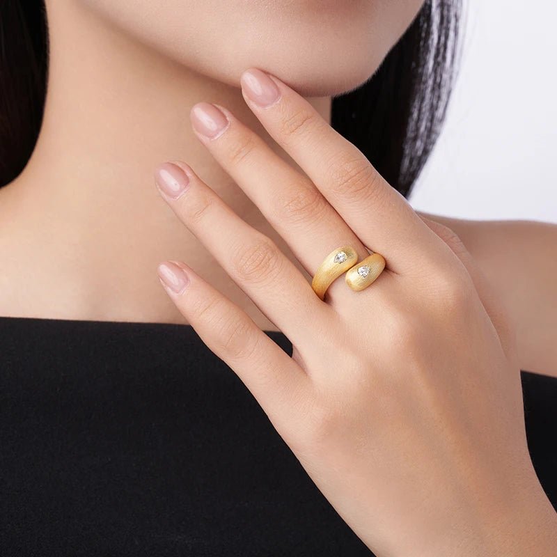 Twin Flame Zircon Ring