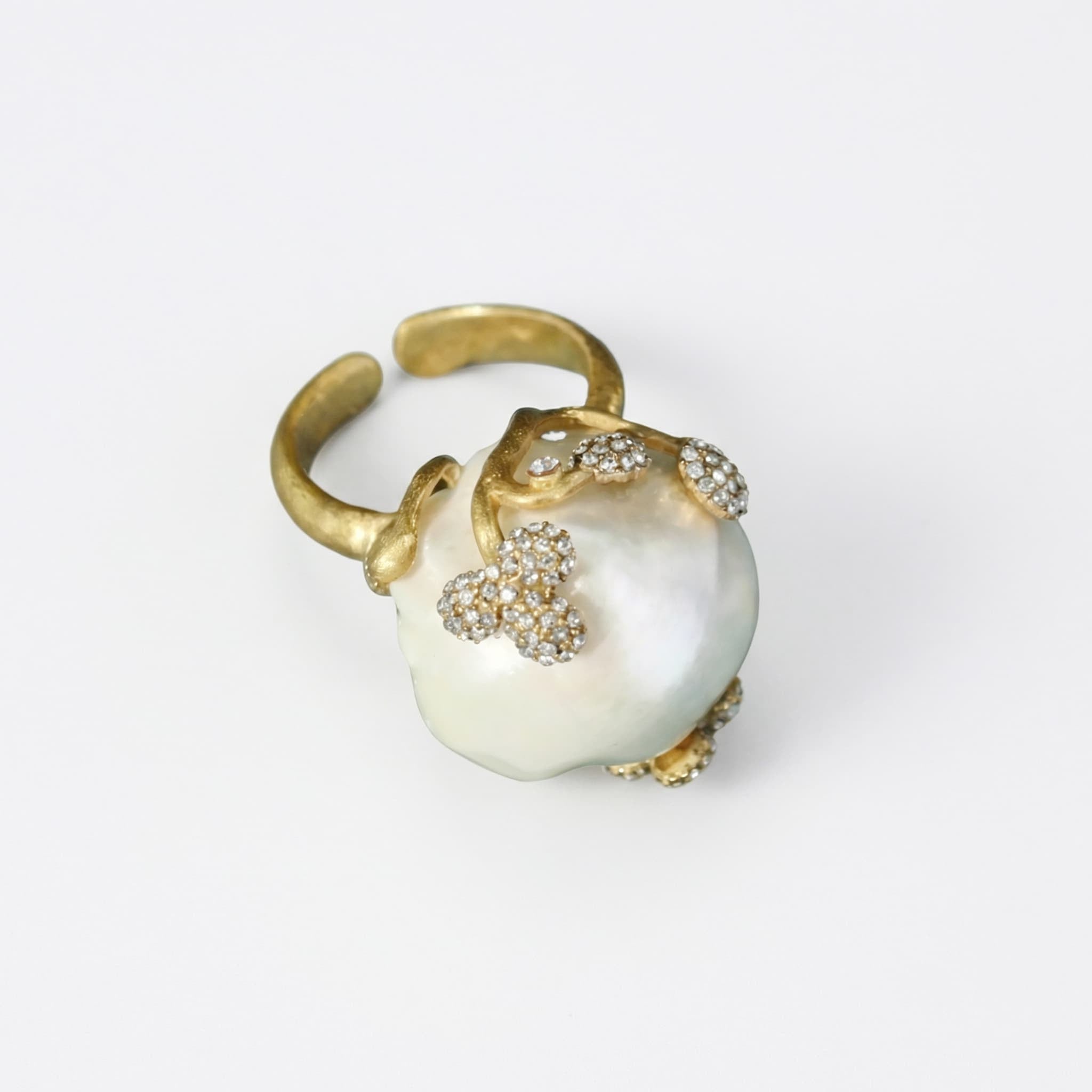 Wildflower Pearl Crown Ring