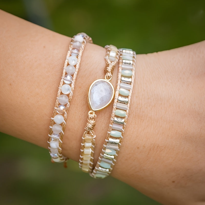 Divine Moonstone Goddess Bracelet