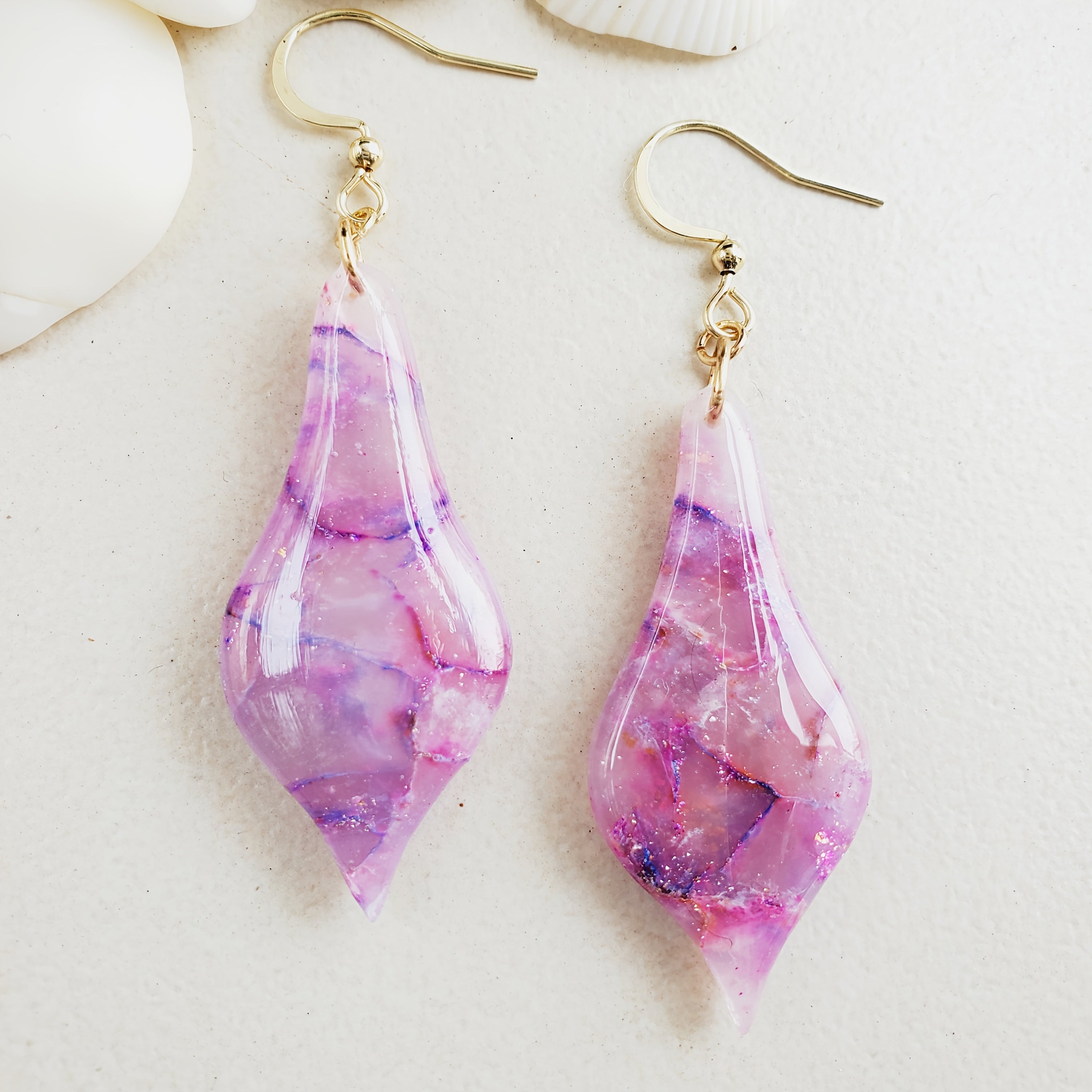Sophisticated Translucent Polymer Earrings