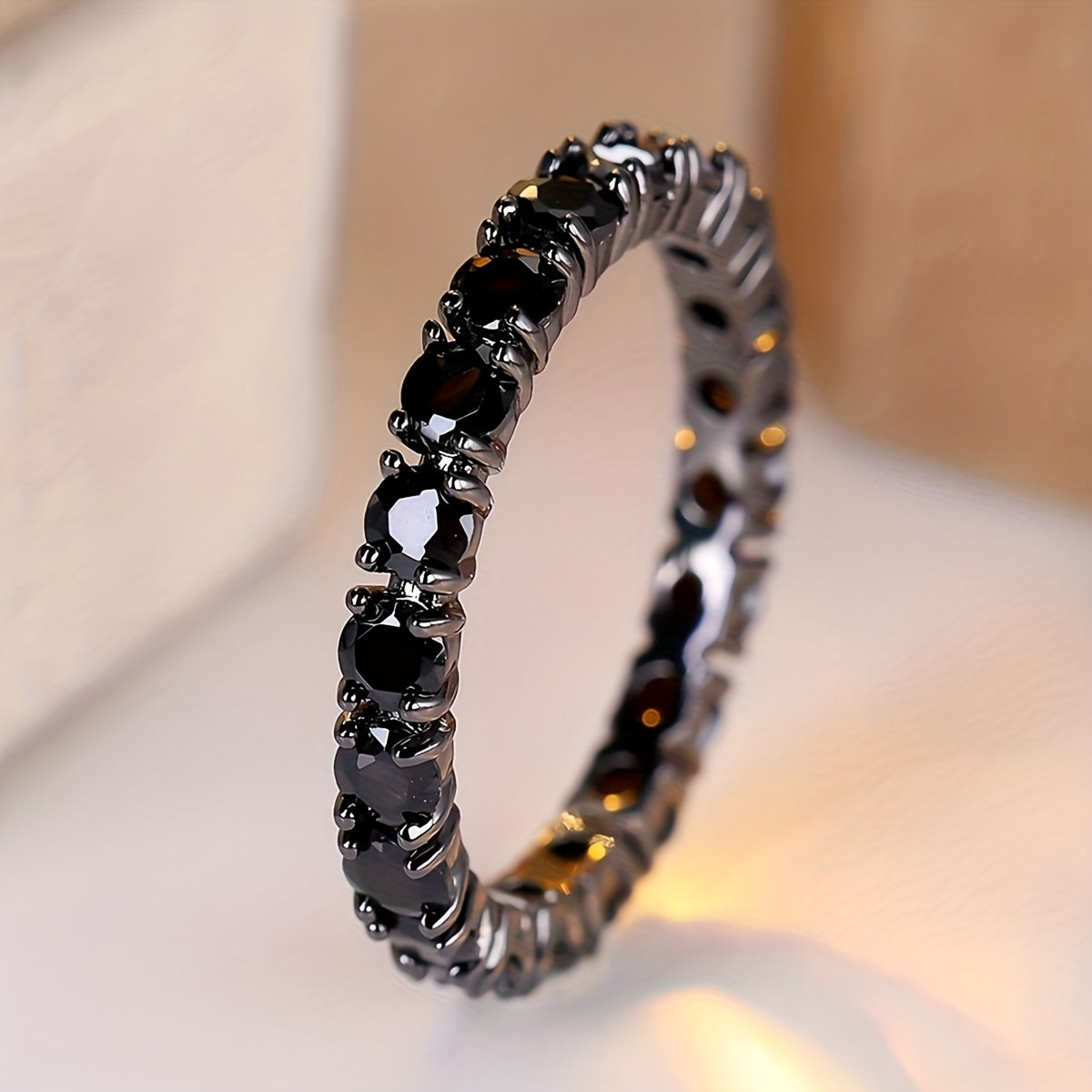 Black Zirconia Luxury Ring