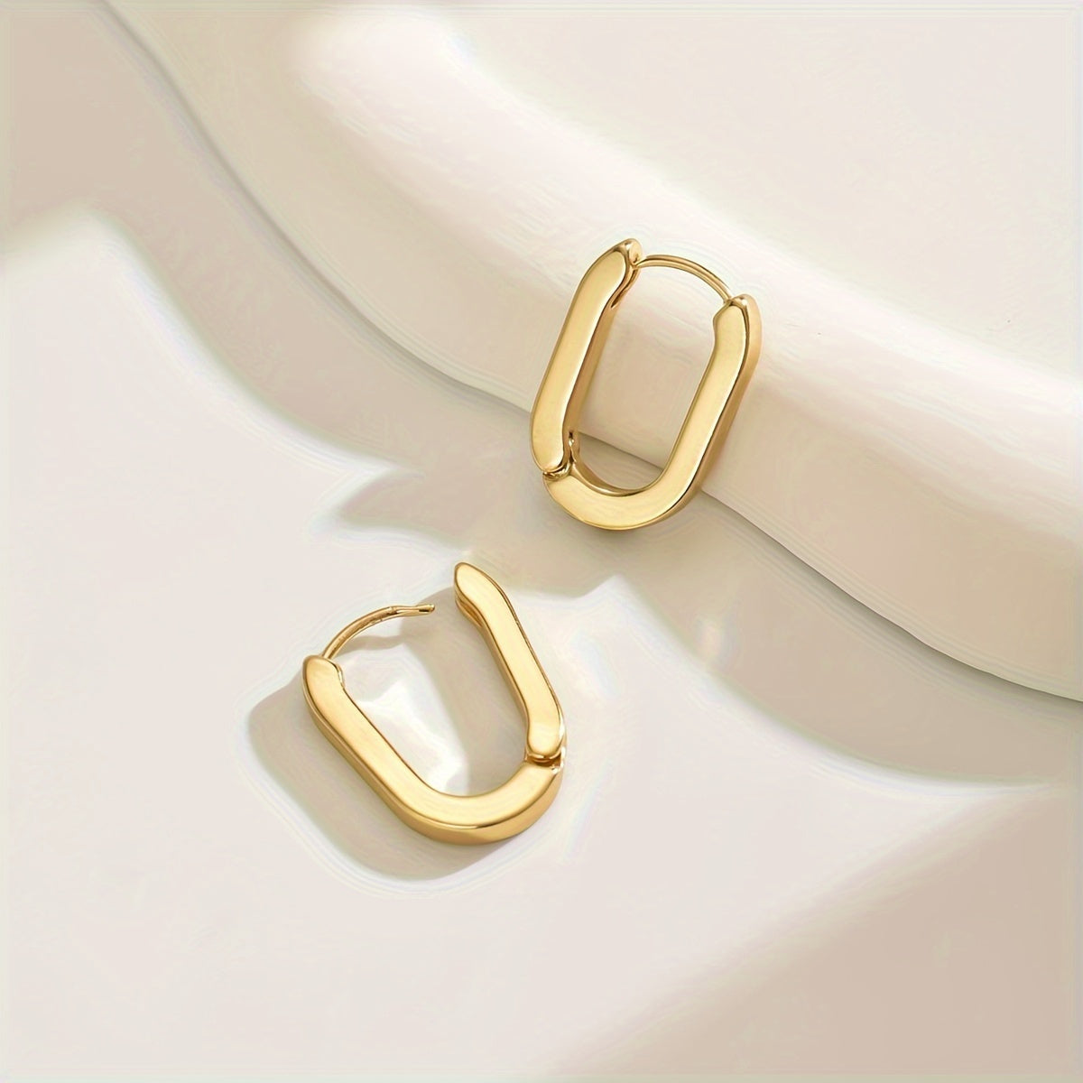 Geometric Shaped Hoop Earrings