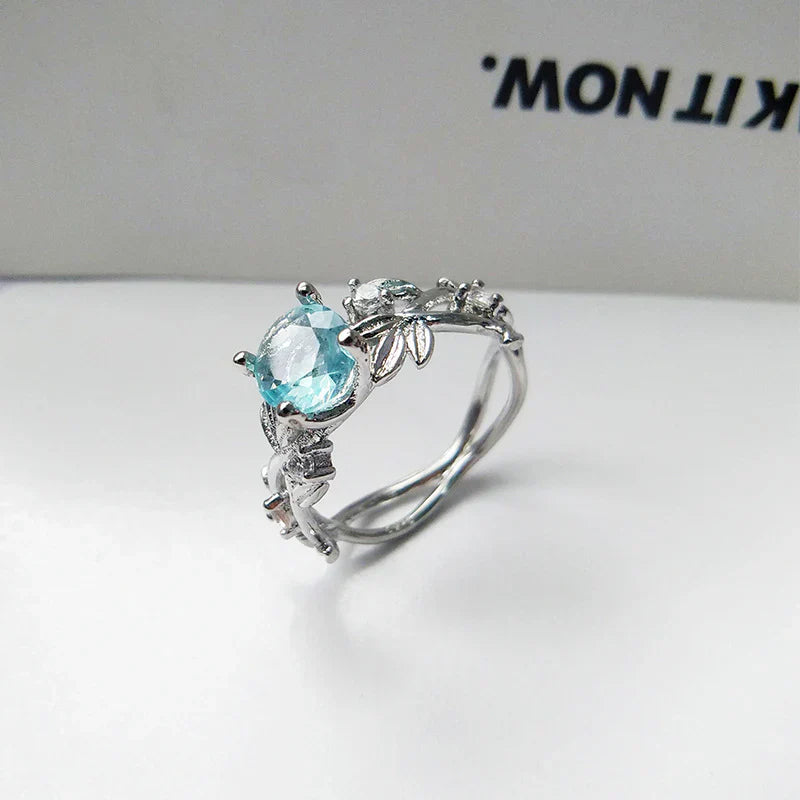 Moonstone Floral Bloom Ring