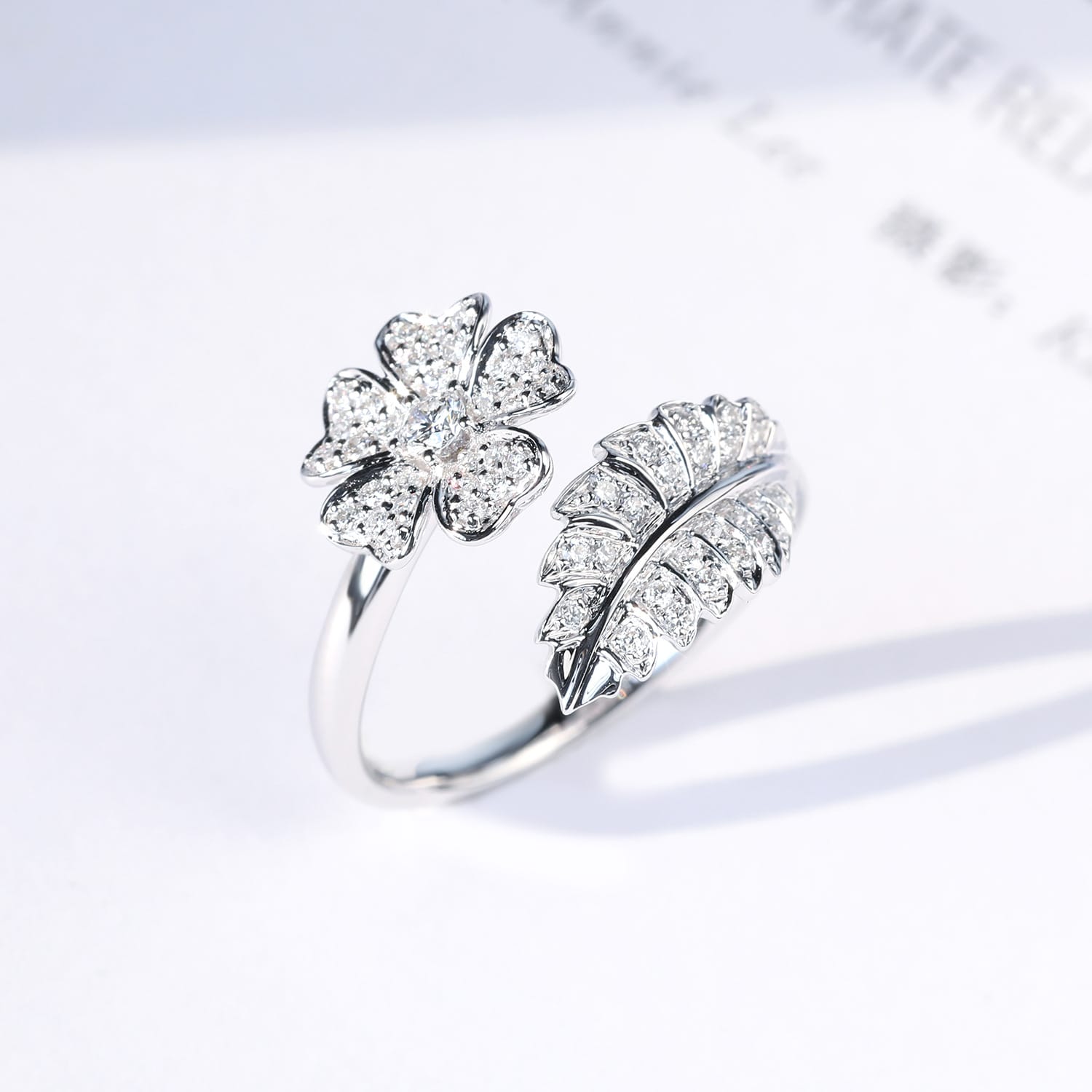 Flower Bloom Zirconia Ring