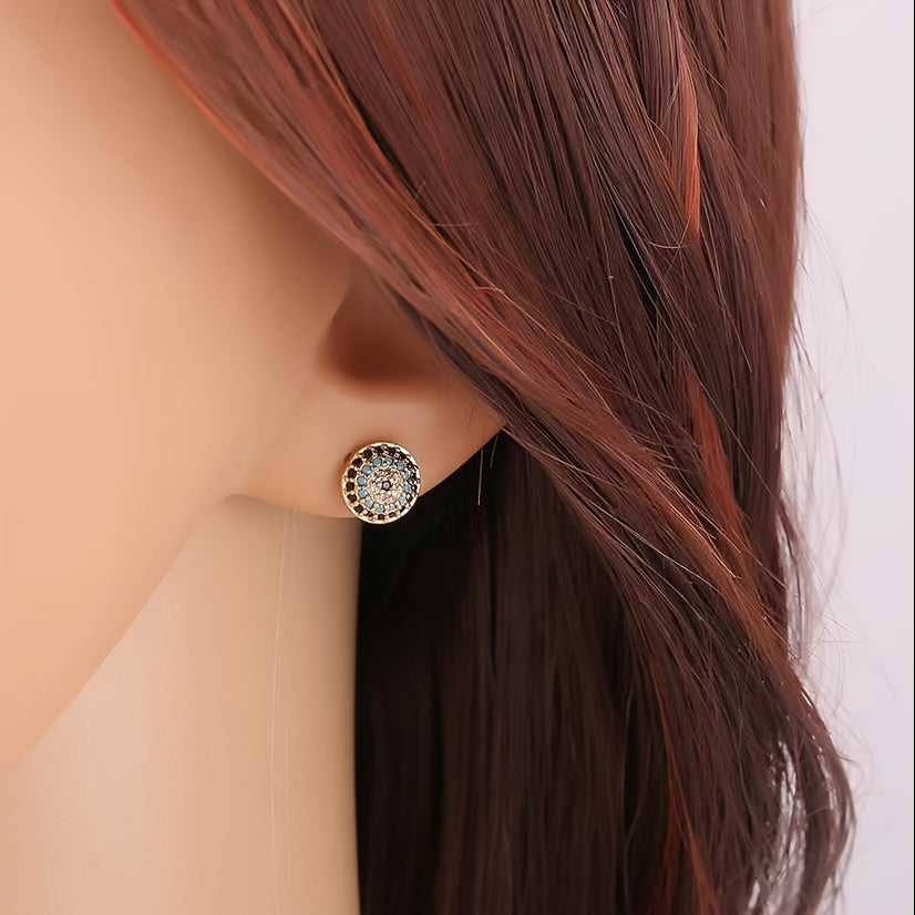 Inlaid Zirconia Exquisite Party Earrings