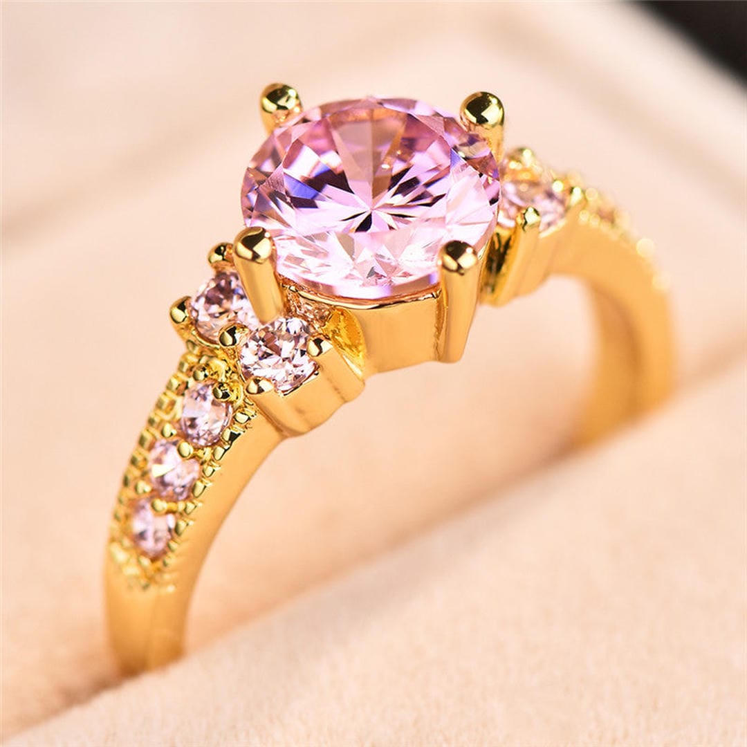Royal Round Solitaire Accent Ring