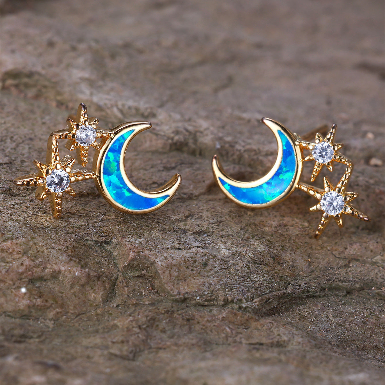 Moon and Stars Earrings