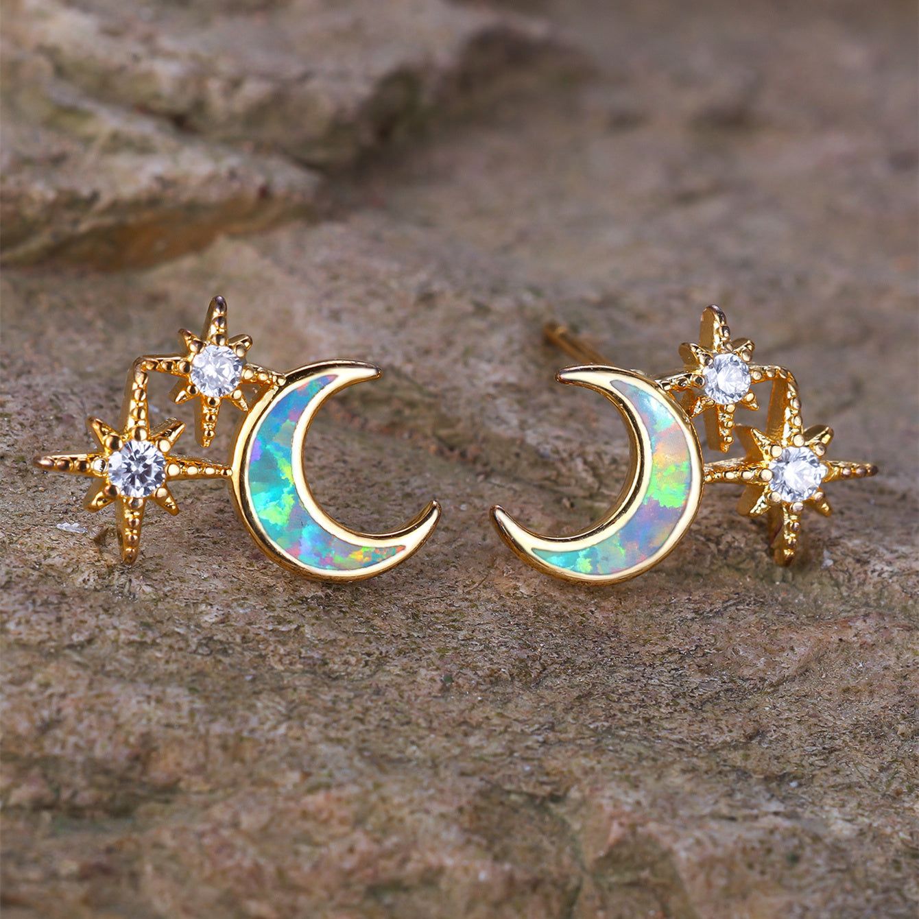Moon and Stars Earrings