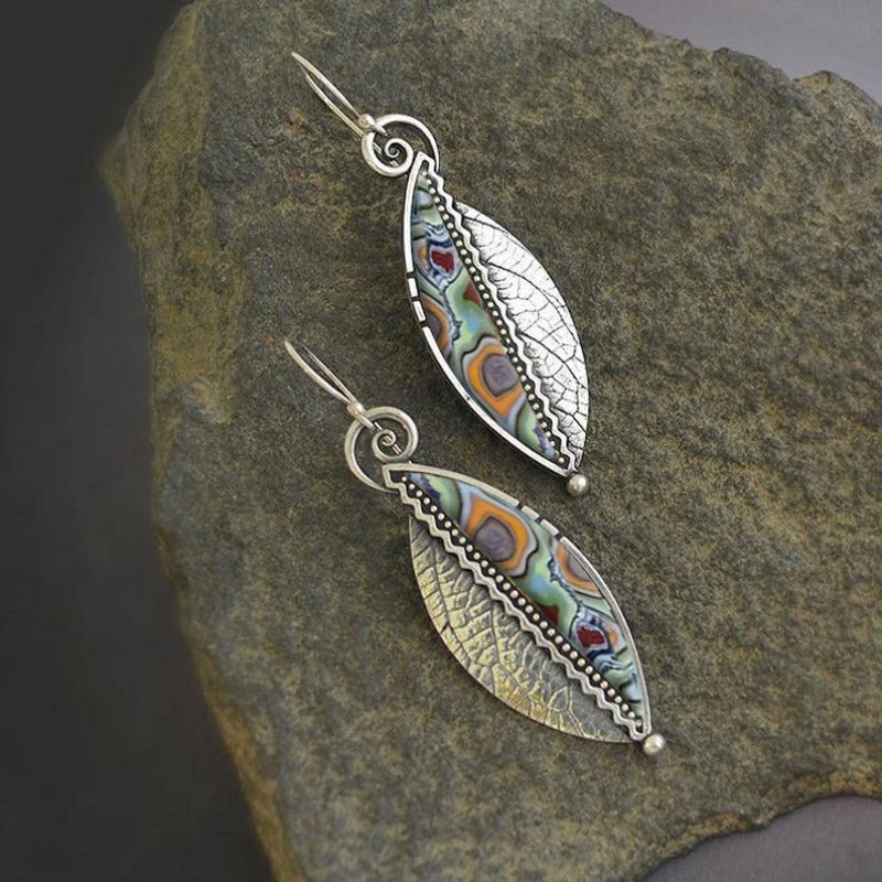Vintage Bohemian Earrings Turquoise Earrings