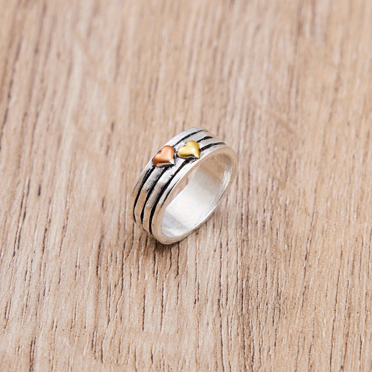 Retro Multi-Layer Heart Fashion Ring