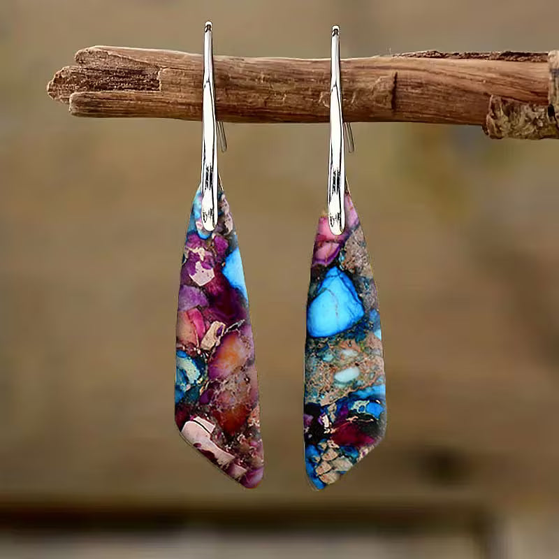 Unique Turquoise Boho Earrings
