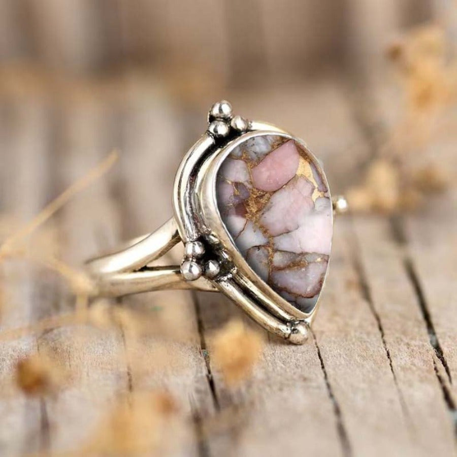 Handmade Bohemian Stone Ring