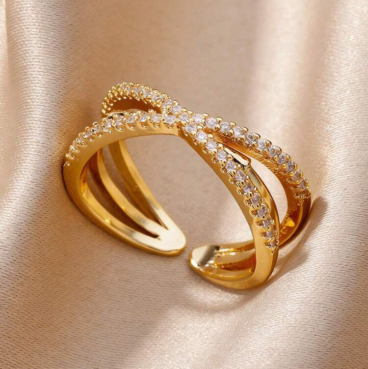 Elevated Gold Open Ring