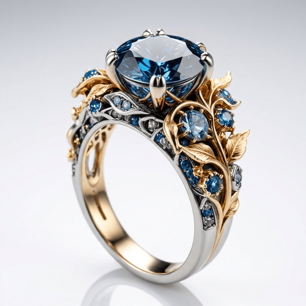 Gold Topaz Vintage Ring