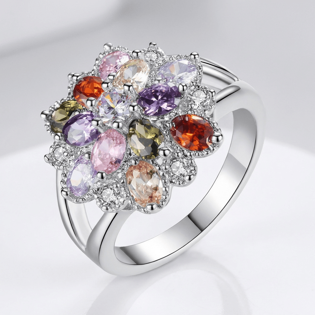 Rainbow Spectrum Silver Ring
