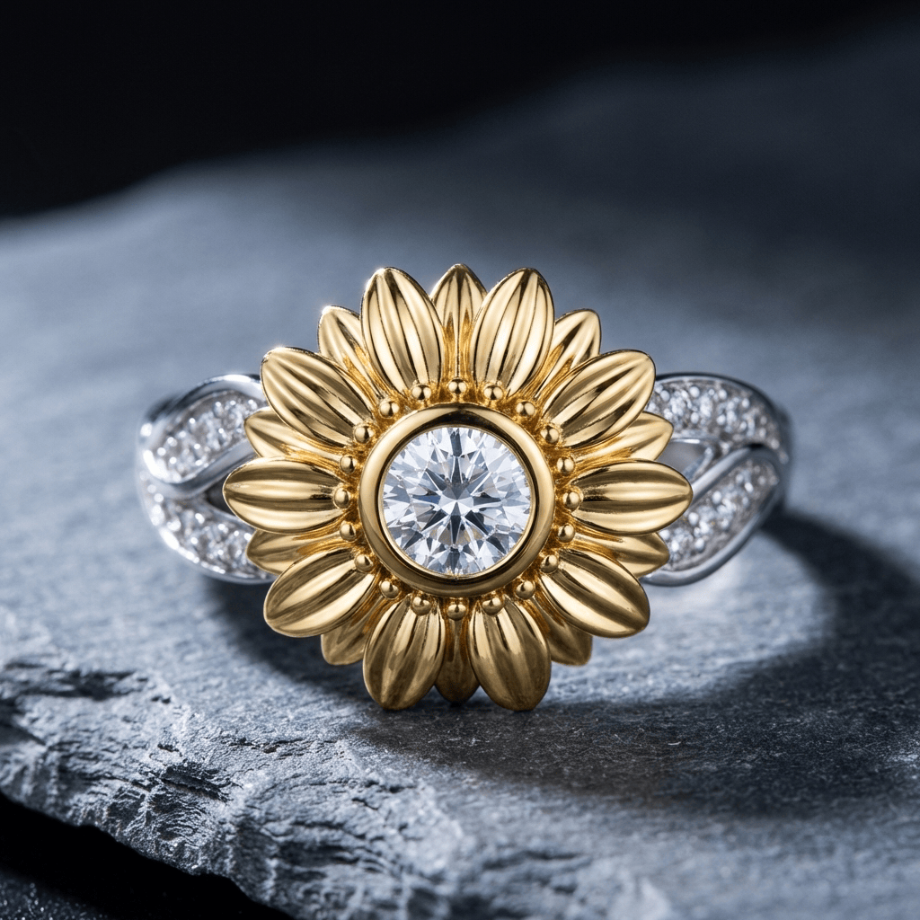 Sunflower Glow Majesty Ring