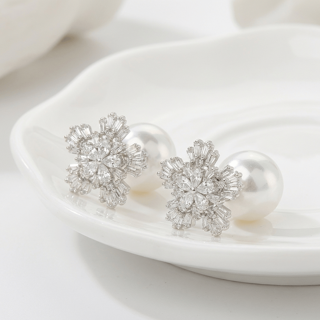 Zirconia Frost Drop Earrings