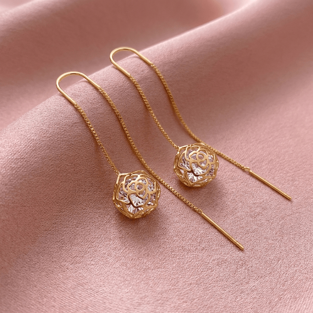 Dainty Gold Drop Earrings